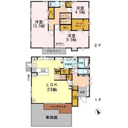 西小串2丁目　一戸建の物件間取画像